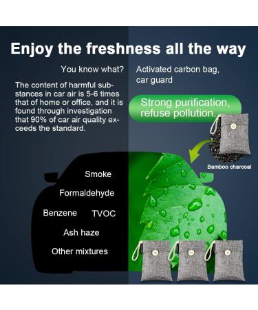 10 Packs Fonday Bamboo Charcoal Deodorizer Bags - Odor Eliminator & Air Purifier for Shoes Gym Bags Cars Pets & Closets - 100g Each - Buy Online on GoSupps.com