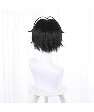 Buy Sasaki and Miyano Yaoi Miyano Yoshiku Cosplay Wig - Short Black Synthetic Fiber Wig for Men & Women | Perfect for Parties & Cosplay Events - Buy Online on GoSupps.com