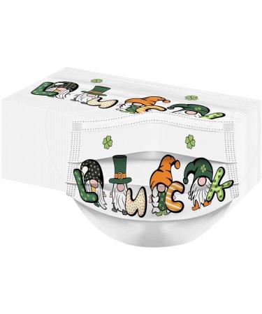 90Pcs Adult St. Patrick's Day Disposable_Face_M sks Gnomes for Holiday Party St Patricks Day Decorations Breathable Protection Saint Patricks Decor for Adults Women Men - Buy Online on GoSupps.com