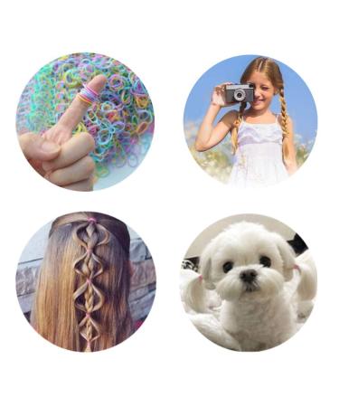 Buy HanyoSheng Mini Hair Ties 1000 Multi-Colored Elastic Rubber Hair Bands for Girls & Women | Perfect for Fine Hair & Ponytails - Buy Online on GoSupps.com