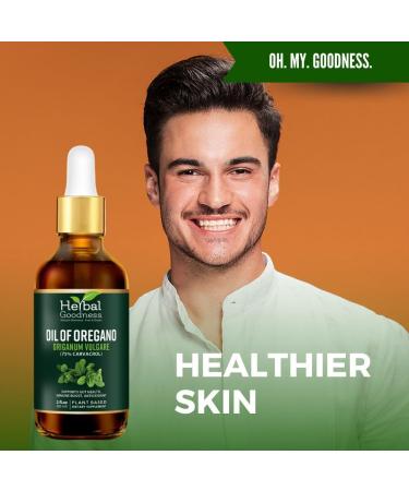 Oil of Oregano Drops 2 Fl. oz 75% Carvacrol with Virgin Olive Oil Skincare & Immune Support Digestive Health Essential Oils for Skin Aceite de Oregano - Herbal Goodness - Buy Online on GoSupps.com