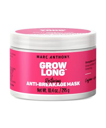 Marc Anthony Deep Conditioning Hair Mask for Dry & Damaged Hair, Grow Long Biotin - Argan Oil, Caffeine & Keratin Anti-Frizz Leave-In Repair Treatment For Split Ends & Breakage 10 Ounce (Pack of 1)