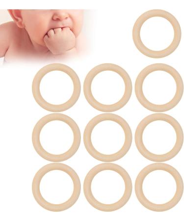 20 Pcs Baby Wooden Rings - Natural 65mm Tinkering Circles for DIY Crafts & Art | Unfinished Wood Rings for Childhood Projects - Buy Online on GoSupps.com