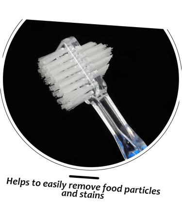 Healeved 15 STK Double-Sided Toothbrush for Dentures - Effective Care Cleaning Brush for False Teeth & Prosthesis - Buy Online on GoSupps.com