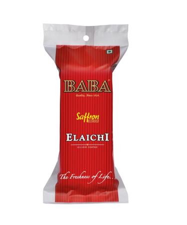 Baba Saffron Blended Elaichi Silver Coated Cardamom Seeds - 102 Sachets | Premium Indian Mouth Freshener - Buy Online on GoSupps.com