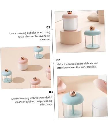 Angoily Sparkling Bottle Clear Gel Simple Foaming Cup Foam Pump Bottle Bubble Foam Maker Soap Bath Foaming Tool Face Wash Face Cleanser Facial Cleaning Supply The Face Foaming Agent Abs - Buy Online on GoSupps.com