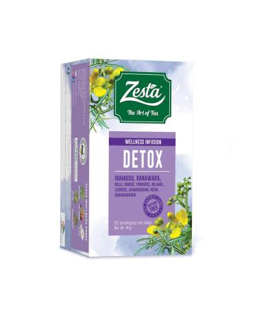 Zesta Wellness Infusions 100% Natural Detox Tea - 20 Tea bags - Buy Online on GoSupps.com