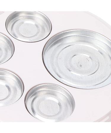 Empty Eyeshadow Makeup Palette - 5pcs Round Metal Pans | DIY Eye Shadow Container for Blush & Brow Powder - International Shipping Available - Buy Online on GoSupps.com