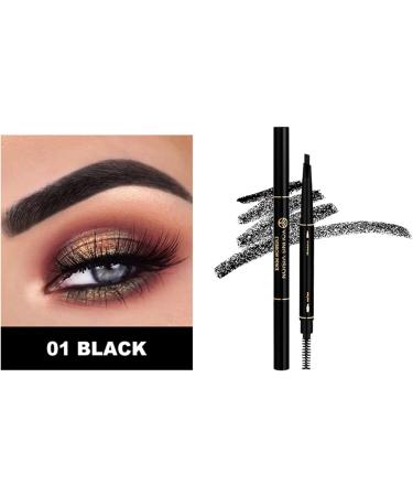 Beauty Eyebrow Pencil Universal Automatic Brow Pencil with Spoolie Brush Perfect Eyebrow Makeup Shaper and Filler Gift Deep Brown Grey - Buy Online on GoSupps.com