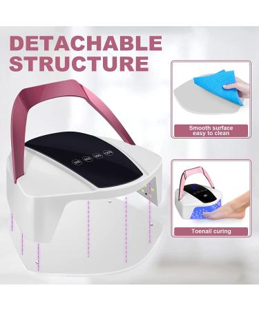 96w Rechargeable UV Nail Lamp | Cordless LED Light for Gel Nails | Portable Handle, Auto Sensor & 4 Timers | Professional Nail Curing Tool - Buy Online on GoSupps.com