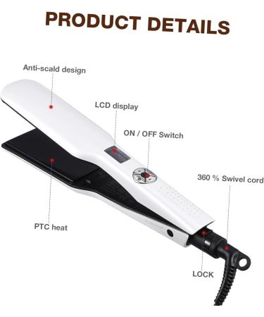 FRCOLOR Flat Iron Hair Straightener & Curler - Versatile Hair Styling Tool for Perfectly Sleek Hair | Shop Internationally - Buy Online on GoSupps.com