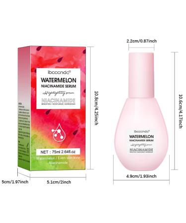 Mysense Watermelon Niacinamide Serum - Brightening Facial Serum for Glowing Skin Smoothness & Makeup Primer (75ml - Buy Online on GoSupps.com