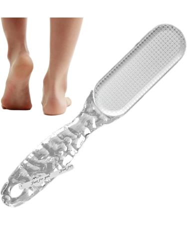 Pumice Stone Foot File Dead Skin Remover 2-in-1 Foot Rasp Foot Rasp for Cracked Heel Reduces Calluses & Corns Foot File for Foot Care Wet/Dry Feet Transparent - Buy Online on GoSupps.com