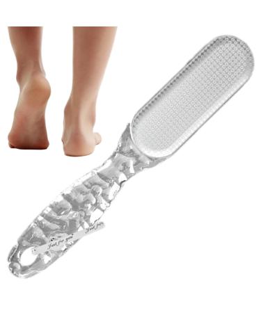 Anulely Foot File | 2-in-1 Multi Purpose Callus Remover - Dead Skin Removal Professional Scrubber Callus Remover Multi Purpose Pedicure Tools Transparent