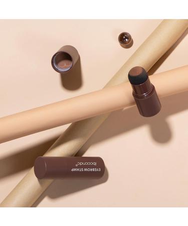 Eyebrow Stamp Kit 1-Step Brow Stamp and Shaping Kit Waterproof Eyebrow Stamp Shaping Set with 10 Eyebrow Styling Mode Card(Brown 1 Set) Dark Brown*2 - Buy Online on GoSupps.com