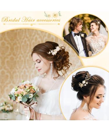 Shop Kleemeiero 22 Stk Wedding Hair Jewelry - Elegant Bridal Comb & Pearl Hairpins for Brides & Girls - Buy Online on GoSupps.com