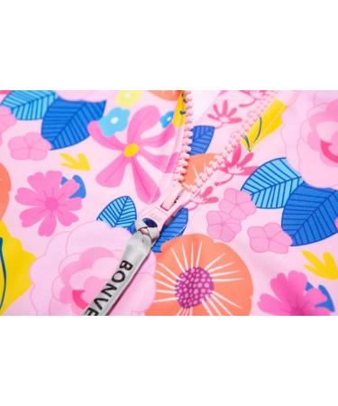 BONVERANO Baby Girls Swimsuit | Toddler Bathing Suit with UPF 50+ Sun Protection | Long-Sleeve Zipper One Piece Swimwear | 18-24 Months | Sunflower Print - Buy Online on GoSupps.com