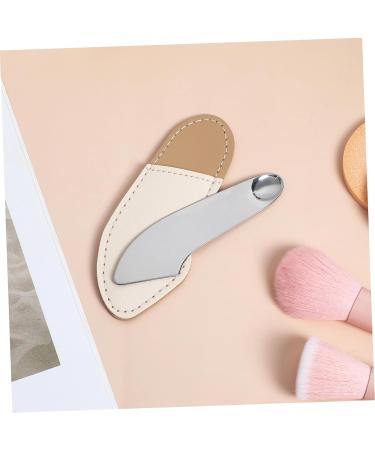 VINTORKY Makeup Mixer Cosmetic Plate Mixing Spatula Scraper Makeup Palette Korean Cosmetics Stainless Steel - Buy Online on GoSupps.com