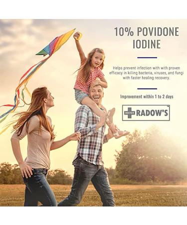 Doctor Radow 10% Povidone Iodine Antiseptic Ointment 1oz - Fast Healing for Pressure Sores & Bedsores - Buy Online on GoSupps.com