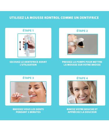 Kontrol Mousse Toothpaste 50ml 2-in-1 Mouthwash and Toothpaste Intense Mint Freshness Softness and Soothing Deep Cleaning and Fresh Breath - Buy Online on GoSupps.com