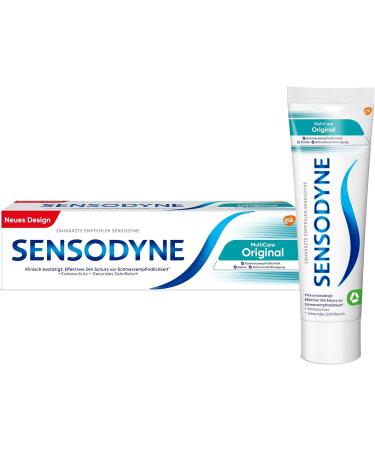 Sensodyne MultiCare Original Toothpaste 75ml daily toothpaste with fluoride for sensitive teeth