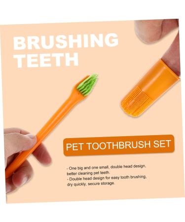 FOMIYES 1 Set Pet Toothbrush Toothbrushes Dog Toothbrush and Toothpaste Toothbrush for Pet Supplies Pet Dog - Buy Online on GoSupps.com