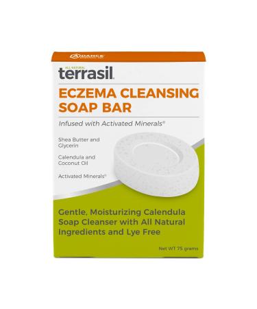 Terrasil Eczema Natural Soap Bar With Calendula & Natural Ingredients Body Soap for Adults and Kids 75gm Bar