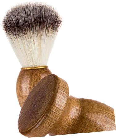 Doitool Badger Hair Beard Brush & Shaving Tool - Men's Wooden Bristle Razor Brush for Cleaning & Grooming | Soft Fur Neck Dust Brush - Buy Online on GoSupps.com