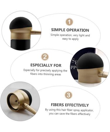 VINTORKY Reissue Nozzle Black Hair Fiber Spray Fiber Sprayer Hair Fiber Spray Applicator Spray Nozzle Golden - Buy Online on GoSupps.com