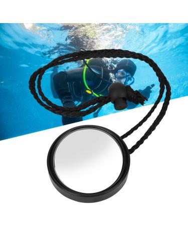360-Degree Adjustable MAGT Diving Rearview Mirror HSJ-928 with Lanyard - Black/White - Buy Online on GoSupps.com
