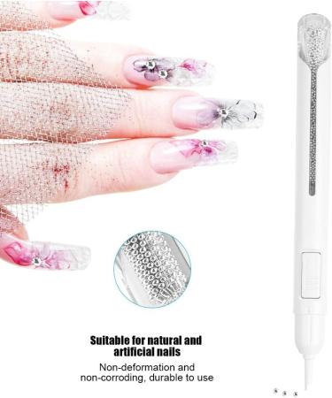 Nail Art Dotting Pen Set with 800 Metal Beads - DIY Nail Decoration for Manicure/Pedicure (Silver) - Buy Online on GoSupps.com