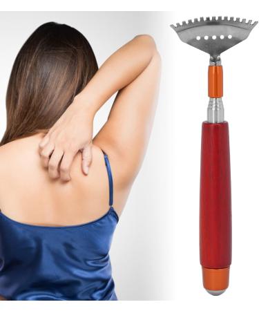 Verdant Touch Telescopic Back Scratcher - Stainless Steel Claw & Pearl Massager for Ultimate Relief | Shop Internationally - Buy Online on GoSupps.com