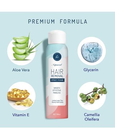 Effective & Painless Hair Removal Spray Foam for Women - Safe Depilatory Cream for Face, Arm, Leg & Armpit - Smooth, Upgraded Formula - Buy Online on GoSupps.com
