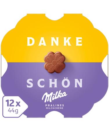Buy Milka Little Thank You Pralines 12x44g - Delicious Milk Chocolate & Cream Treats | International Shipping Available - Buy Online on GoSupps.com