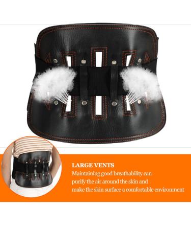 Adjustable Breathable Lower Lumbar Belt - Pain-Relieving Waist Protection for Back Support (Black) - Buy Online on GoSupps.com