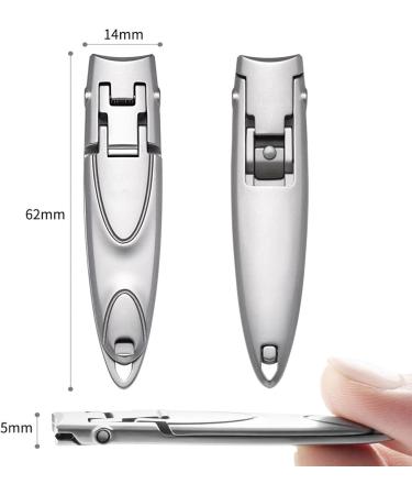 QXSJEDYCH Nail Clippers Ultra Thin Nail Clippers Black Silver Nail Cutters Trimmer Portable Manicure Scissor Nippers Pedicure Tool Nails - Buy Online on GoSupps.com