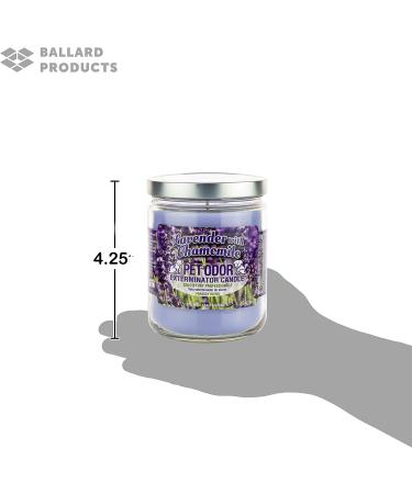 Chamomile and Lavender Scented Pet Odor Candle Pack of 2 Odor Eliminating Candles + Ballard Products Air Freshener Bundle - Buy Online on GoSupps.com