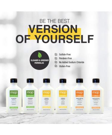 MOP Basil Mint Revitalizing Shampoo - 8.45 oz | Controls Oil Non-Drying Adds Shine | Ideal for Normal to Dry Hair - International Shipping Available - Buy Online on GoSupps.com