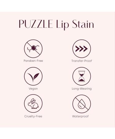 PUZZLE Lip Stain - Matte Long-Lasting Bold & Waterproof | Vegan & Cruelty-Free Hot Pink (Party Girl - Buy Online on GoSupps.com