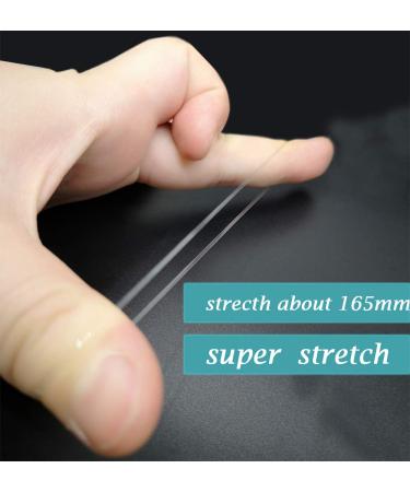BEBEEPOO 2500pcs Clear Elastic Hair Bands with Box | Soft Hair Elastics Ties 2mm x 30mm | Strong & Reusable Hair Ties | White - Buy Online on GoSupps.com