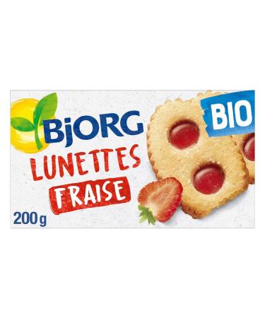 G n rique BJORG - Bjorg Organic Strawberry Glasses 200g - 200g - Pack of 3 - Sold as a Pack