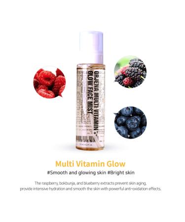 ORJENA Multi Vitamin Glow Face Mist - Hydrating Facial Spray | Korean K-Beauty Essential for Radiant Skin - Buy Online on GoSupps.com