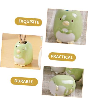 Buy CABILOCK 10-Pack Cartoon Toothbrush Holders & Cotton Swab Organizers - Ceramic Storage Solution for Home & Travel - Buy Online on GoSupps.com