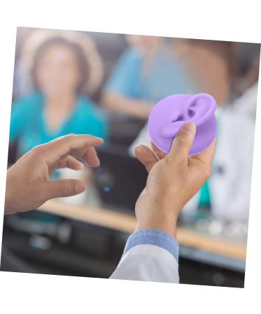 DOITOOL 2pcs Colored Ear Model Piercing Jewelry Earring Holder Stand - Purple Ear Displays for Practice - 6.5x6.5CM - Buy Online on GoSupps.com