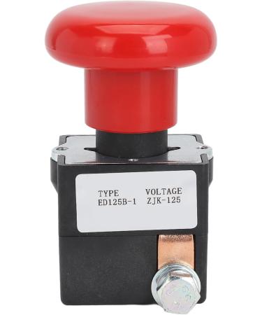 Emergency Push Button Switch Reliable Easy Operation 0.7 to 1.1Ue Emergency Stop Switch Stable Rapid Response for Electric Stacker Forklift Pallet Car (125A) - Buy Online on GoSupps.com