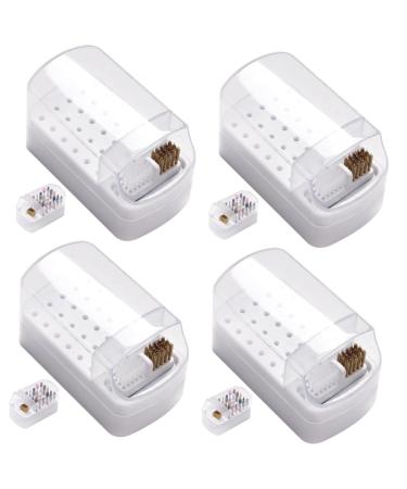 minkissy Drill Grinding head cleaning box 5 in nail drill bit drill bits for nails nail drill bits organizer clear container nail drill bits display rack Supplies Rack plastic 2 in Nails