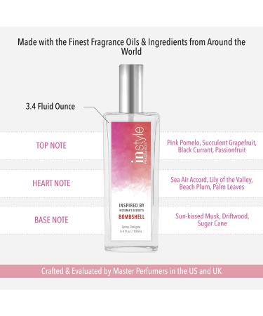 Instyle Fragrances Bombshell Inspired Womens Eau de Toilette | Vegan & Paraben Free | 3.4 oz - Buy Online on GoSupps.com