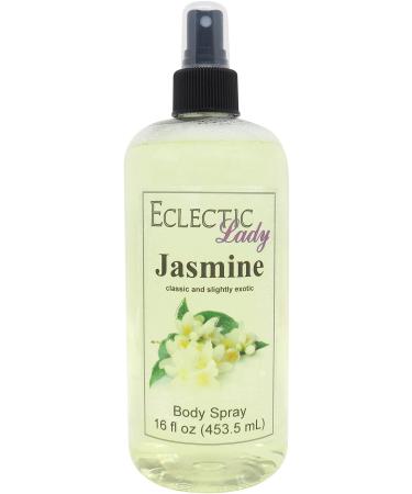 Jasmine Body Spray 16 ounces Body Mist for Women with Clean Light & Gentle Fragrance Long Lasting Perfume with Comforting Scent for Men & Women Cologne with Soft Subtle Aroma For Daily Use Regular Strength 16 Fluid Ounces