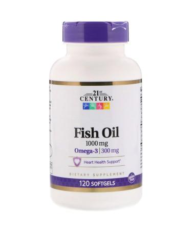 21st Century Fish Oil 1000 mg 120 Softgels