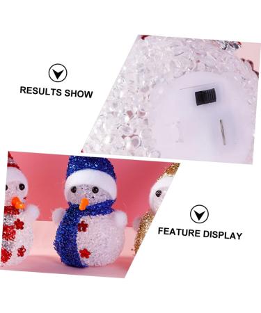 Garneck 3 pcs Snowman Light Decoration - Festive Chimney Night Light for Christmas - Holiday Jewelry to Brighten Your Home - Buy Online on GoSupps.com